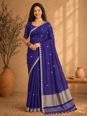 Cotton Jamdani Resham Weaving Saree