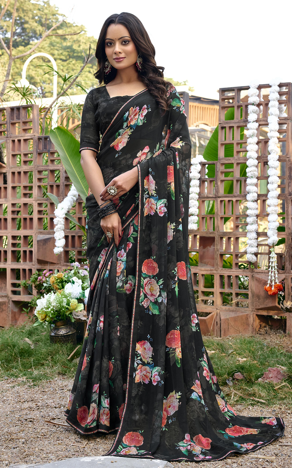 Bloomera Georgette Saree for Daily Wear