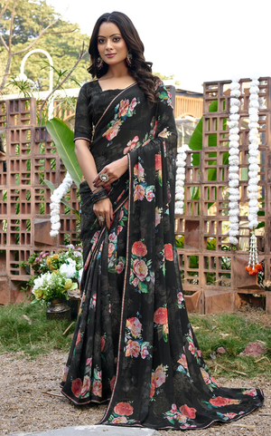 Bloomera Georgette Saree for Daily Wear