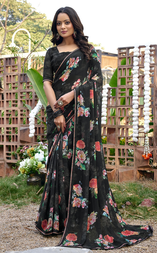 Bloomera Georgette Saree for Daily Wear