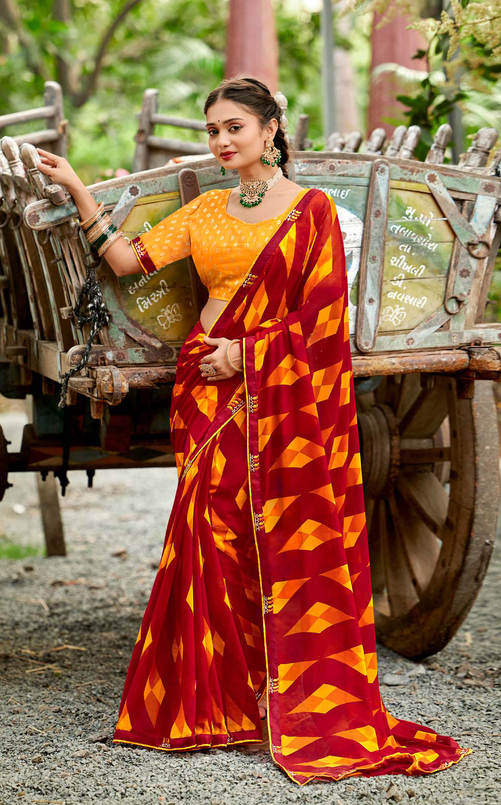 Flora Wave Georgette Saree for Daily Wear