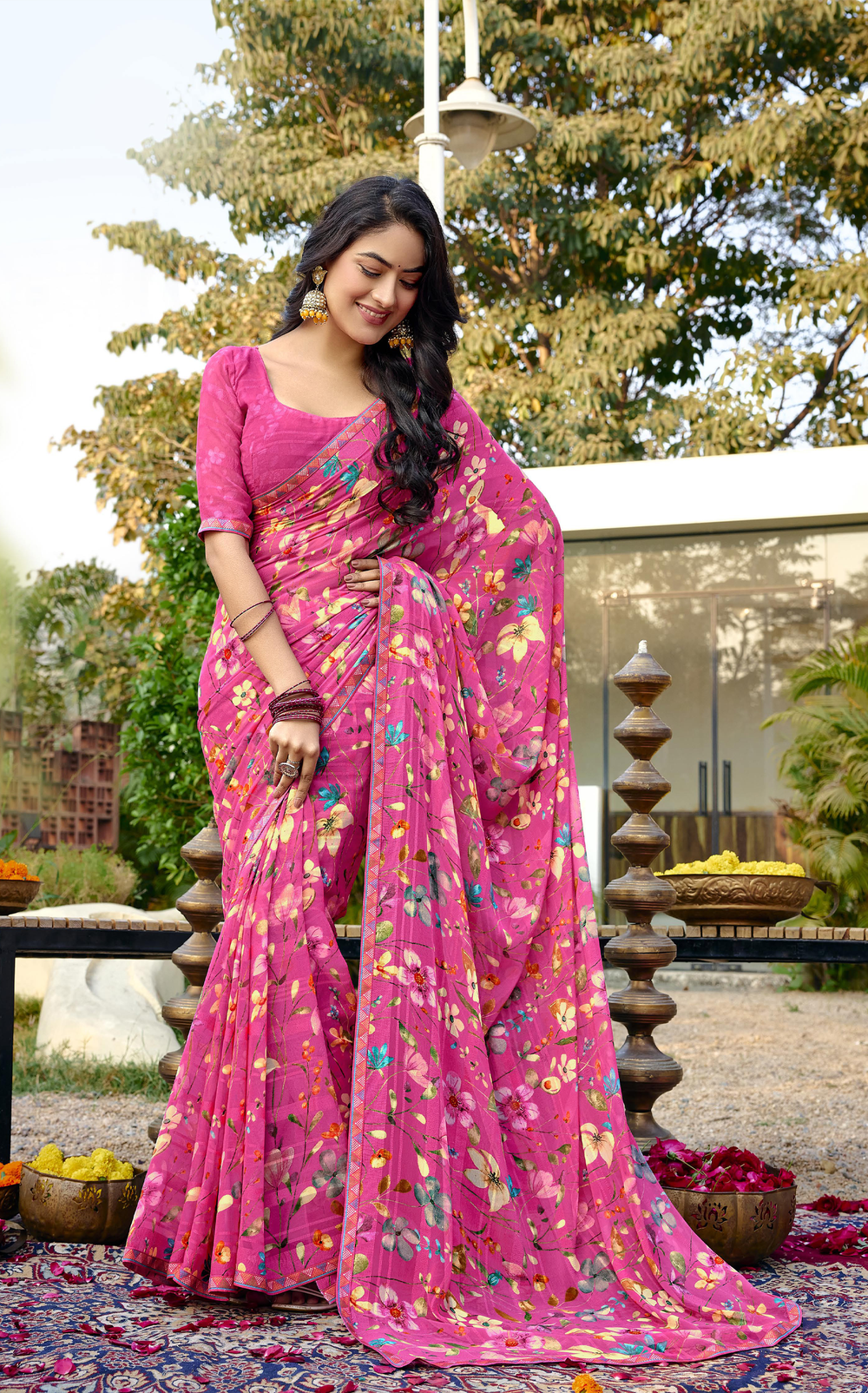 Petalyn Georgette Saree for Daily Wear