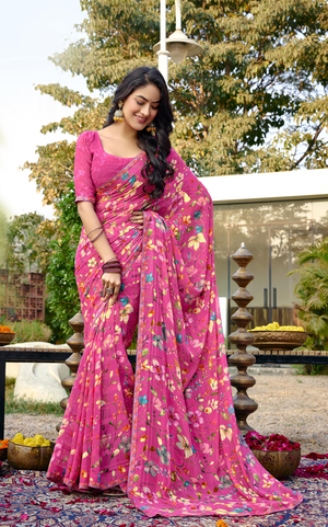 Petalyn Georgette Saree for Daily Wear