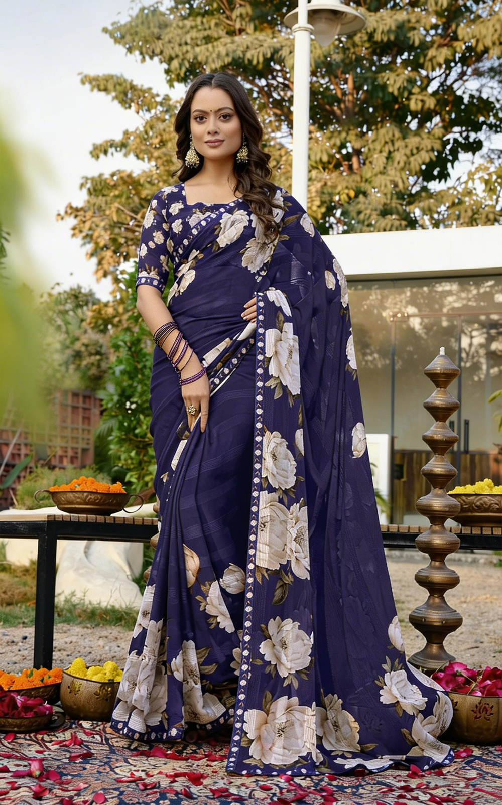 Petalisa Georgette Saree for Daily Wear