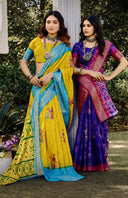 Floral Muse Silk Saree For Festive Wear