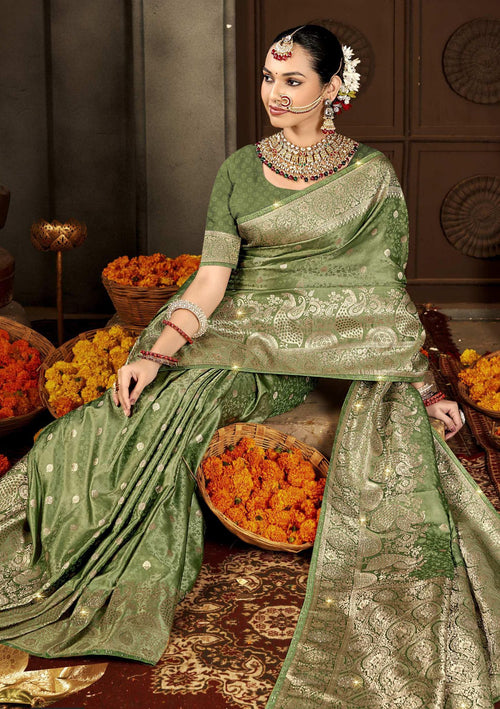 Satin Glowup Saree For Wedding Wear