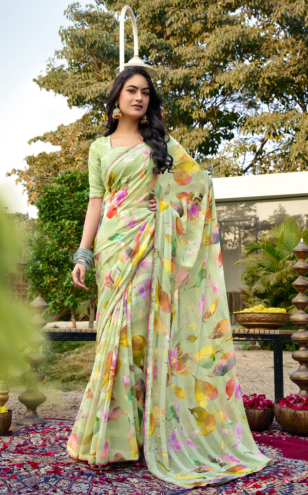Florique Georgette Saree for Daily Wear