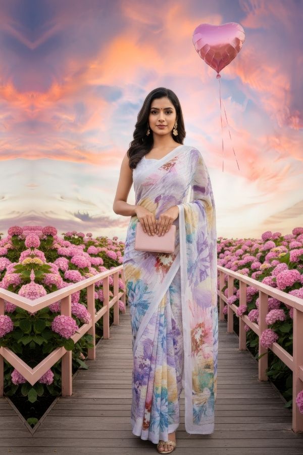 Georika Georgette Saree For Daily Wear