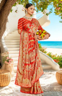 Dreamweave Brasso Saree For Festive Wear