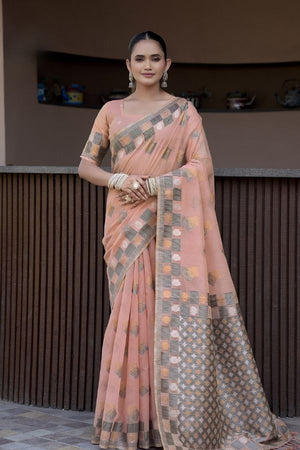 Zarvila Cotton Saree For Daily Wear