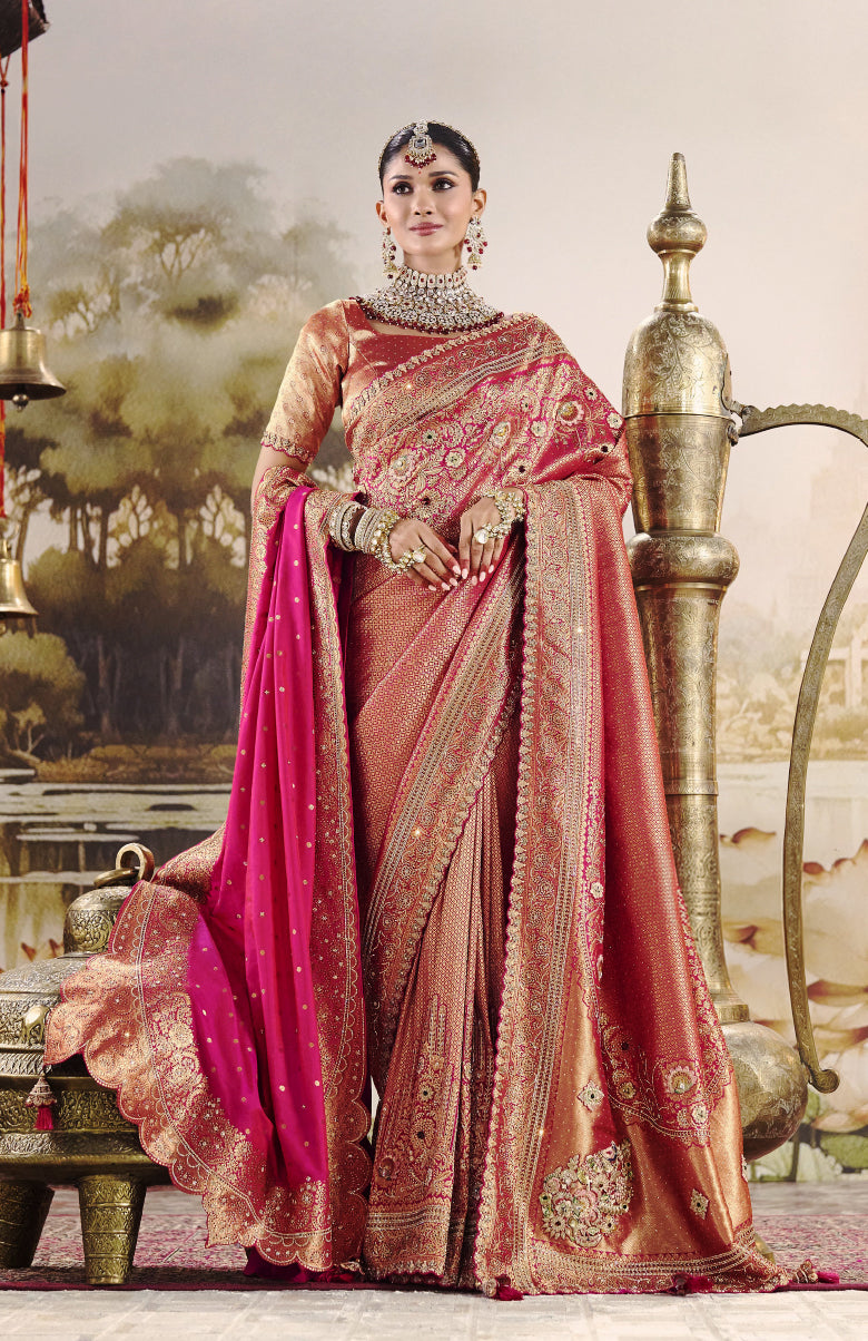 Navlakha Royale Art Silk Saree For Festive Wear
