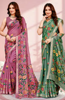 Classic Crepe Saree For Daily Wear