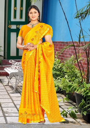 Avenza Chiffon Saree For Daily Wear