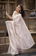 Crystal Grace Organza Saree for Wedding Wear