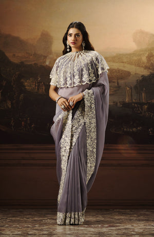 Glamour Organza Saree For Festive Wear