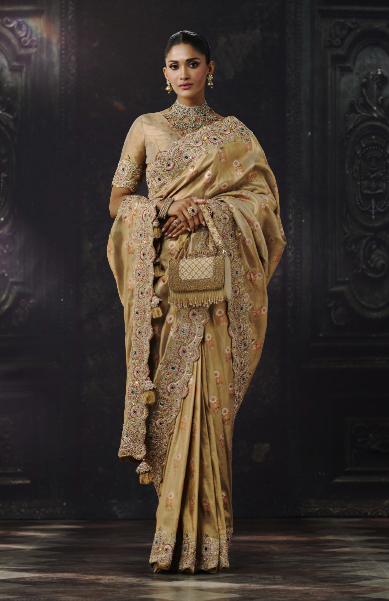 Maharani Theme Art Silk Saree For Festive Wear