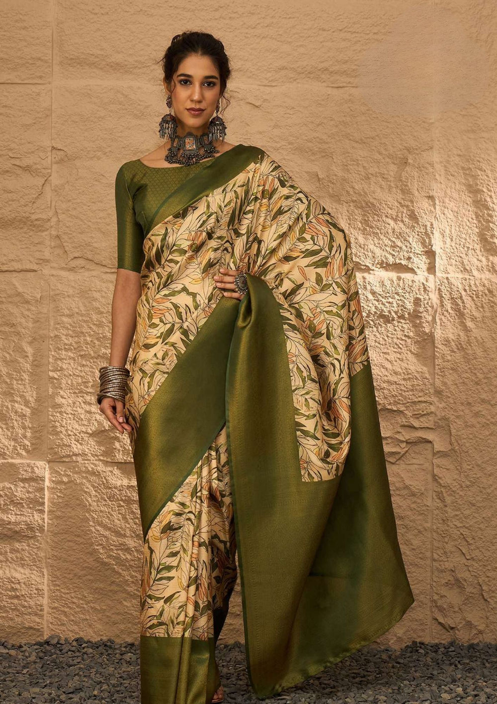 Flora Art Silk Saree for Daily Wear