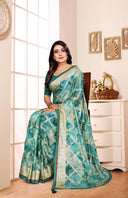 Elegant Texture Brasso Saree For Semi Formal Wear