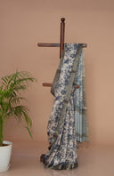 Zarcotton Saree with Zari Cotton Blend for Festive Wear