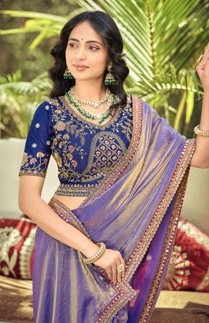 Tasvira Satin Saree for Festive Wear