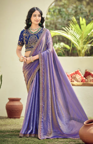 Tasvira Satin Saree for Festive Wear
