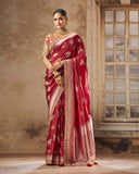 Zardozi Queen Silk Saree For Wedding Wear