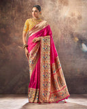 Diamond Drape Silk Saree For Wedding Wear