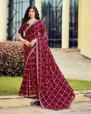 Navrang Bandhani Georgette Saree For Semi Formal Wear