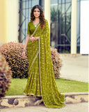 Navrang Bandhani Georgette Saree For Semi Formal Wear