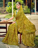 Bandhani Breeze Georgette Saree For Semi Formal Wear