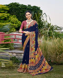 Silken Mist Art Silk Saree for Semi Formal Wear