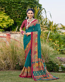 Silken Mist Art Silk Saree for Semi Formal Wear