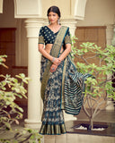 Moss Aura Art Silk Saree For Semi Formal Wear