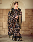 Moss Aura Art Silk Saree For Semi Formal Wear