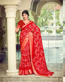 Moss Aura Art Silk Saree For Semi Formal Wear