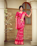 Moss Aura Art Silk Saree For Semi Formal Wear