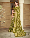 Moss Aura Art Silk Saree For Semi Formal Wear