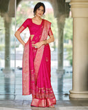 Dullglow Art Silk Saree For Semi Formal Wear