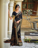 Dullglow Art Silk Saree For Semi Formal Wear