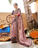 Brasso Bloom Art Silk Saree for Semi Formal Wear