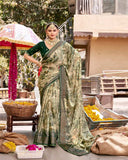 Brasso Bloom Art Silk Saree for Semi Formal Wear
