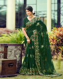 Georgette Glow Saree for Daily Wear