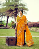 Georgette Glow Saree for Daily Wear