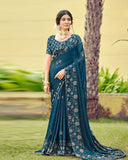 Georgette Glow Saree for Daily Wear