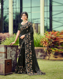 Georgette Glow Saree for Daily Wear