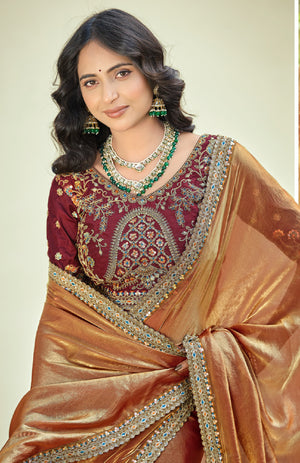 Tasvira Satin Saree for Festive Wear