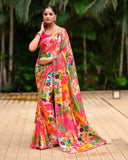 Colorsplash Georgette Saree For Semi Formal Wear