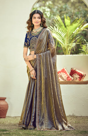 Tasvira Satin Saree for Festive Wear