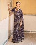 Foilflare Georgette Saree For Semi Formal Wear
