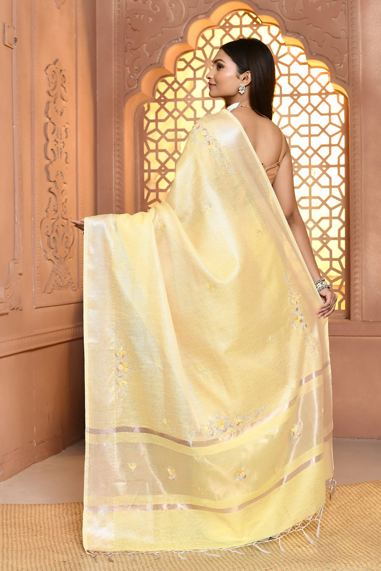 Khadi Kala Cotton Saree For Festive Wear